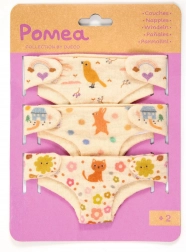 Djeco set stoffen luiers voor poppen (3 stuks)