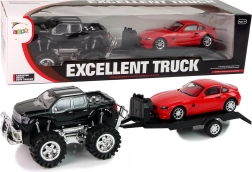 Zwarte Monster Truck Witte Truck Set 58 cm