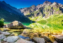 Puzzel 1500 stukjes Morskie Oko – zonsopgang, Tatra