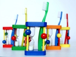 Tandenborstelhouder met zandloper HESS