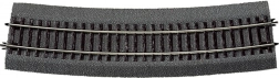 Roco Line gebogen rail met ballastbed