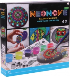 Creatieve set voor het beschilderen van steentjes - neon