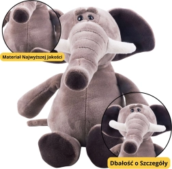 Kleine pluchen olifant met zuignap 16 cm