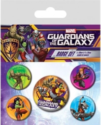 Set badges Guardians of the Galaxy – 5 stuks