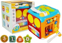 Interactieve educatieve kubus met geluiden en lichtjes