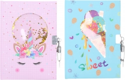 Herinneringsboek met slot 15 × 21 cm, 80 pagina’s