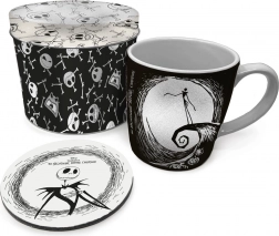 Cadeauset THE NIGHTMARE BEFORE CHRISTMAS – mok 315 ml, kurken onderzetter en blikken doos