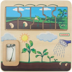 Masterkidz houten educatief bord – levenscyclus van een boon