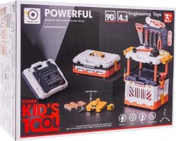 Kinderwerkbank 4-in-1 met gereedschap, 90-delig