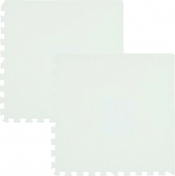 HUMBI foam vloerspeelmat 120 × 60, waterdichte grote foam puzzel, wit