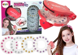 Sieraden- en haarversieringsset met applicator en diamantjes