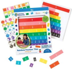 Regenboog-breukentegels met opbergvak van Learning Resources