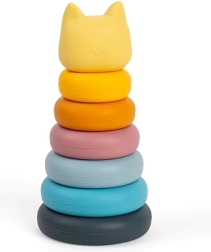 Siliconen Stapelspeelgoed in de Vorm van een Kat