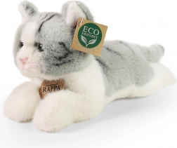 pluchen kat grijs liggend 20 cm ECO-FRIENDLY
