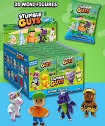 Stumble Guys – set van 3 verzamelfiguren in vensterdoos
