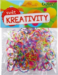 Magische gestreepte vlechtelastiekjes mix kleuren