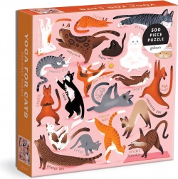 Puzzel Yoga voor Katten 500 Stukken
