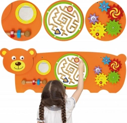 Viga houten Montessori sensorische speelplank Beer met FSC-certificaat