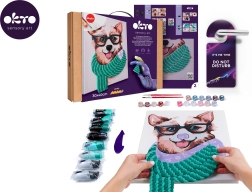 Okto schilderen op nummers en 3D modelleren – schilderij Fashion Corgi 30 × 40 cm