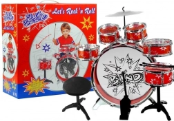 kinder drumstel set 6 drums met bekkens en pedaal