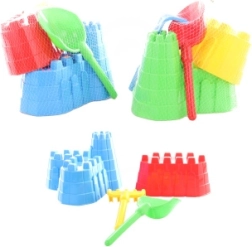 Zandkasteelset in 3 kleuren