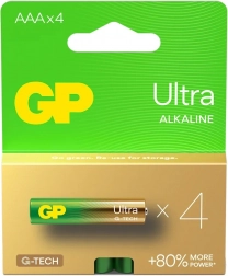 Alkaline batterijen AAA GP Ultra 4 stuks