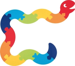 Vloerpuzzel in omtrek Slang XXL