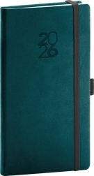 Zakagenda Aprint Top in petroleumblauw met lus voor pen