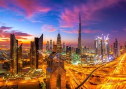 ENJOY puzzel zonsopkomst over Dubai – 1000 stukjes