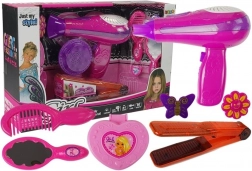 Schoonheidset inclusief föhn en stijltang roze