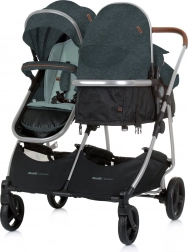 Kinderwagen voor tweelingen Chipolino Duo Smart Basil