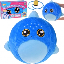 Grote pluchen bal mascotte haai 45 cm