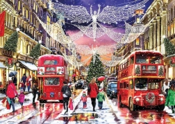 Legpuzzel Kerst Regent Street 1000 stukjes GIBSONS