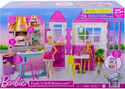 Barbie restaurant met accessoires