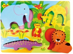 Houten inlegpuzzel Safari BIGJIGS TOYS
