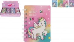 Ringband notitieboek met eenhoornmotief 9,5 × 12 cm