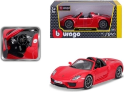 Bburago Porsche 918 Spyder rood model 1:24