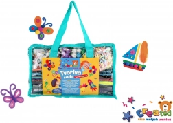 creatieve set Created – grote creatieve set voor kinderen 4+ in plastic tas 31 × 20 cm