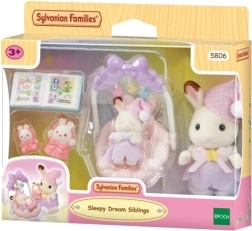 Sylvanian Families slapende broers en zussen – chocoladekonijntjes