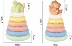 ZIRO zachte stapelringen dino