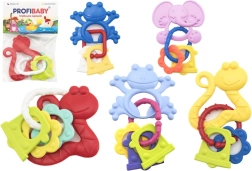 Profibaby bijtring met diertje en vormen - 1 stuk
