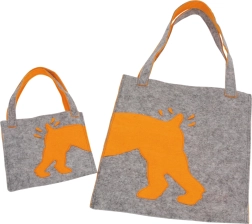 Small Foot vilten tassen Struppi – set van 2 stuks