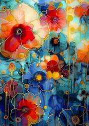 Enjoy puzzel Haar wilde bloementuin 1000 stukjes