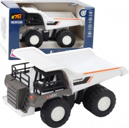 Bouwkiepwagen met metalen onderdelen en aandrijving wit