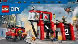 Lego City brandweerkazerne met brandweerwagen