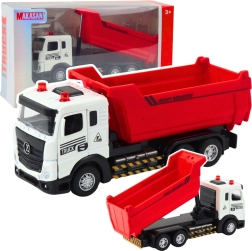 Kinderdumptruck met metalen cabine, licht en geluid