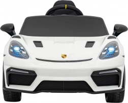 Elektrische kinderauto Porsche 718 Spyder RS met MP4-paneel – Wit