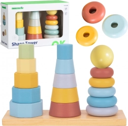 Tooky Toy houten sorteertoren – Montessori drie torens