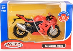 Motorfietsmodel 1:18 Suzuki GSX‑R1000 rood