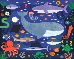 Dubbelzijdige puzzel onder de zee